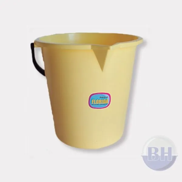 BALDE DE 12 LTS C/ MANIJA PLASTICA FLORIDA